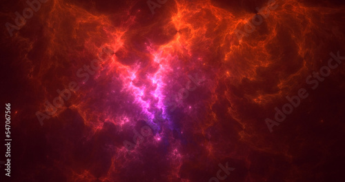 3D rendering abstract fractal light background