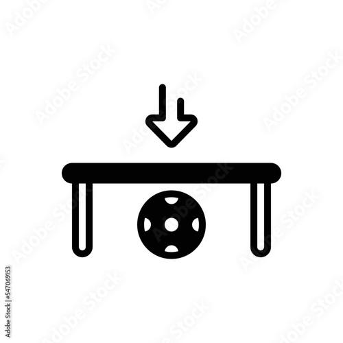 Black solid icon for below