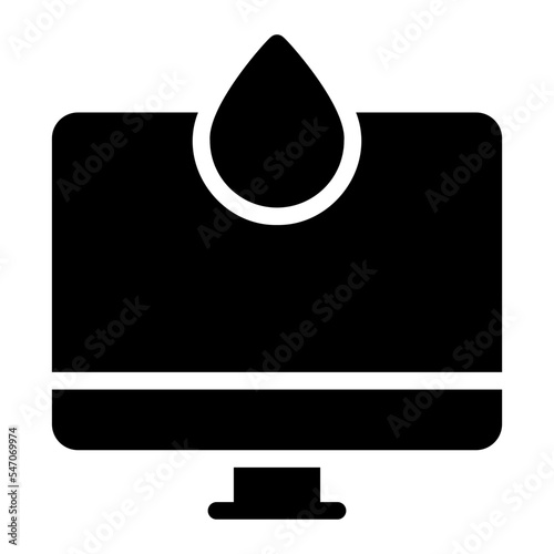 screening glyph icon