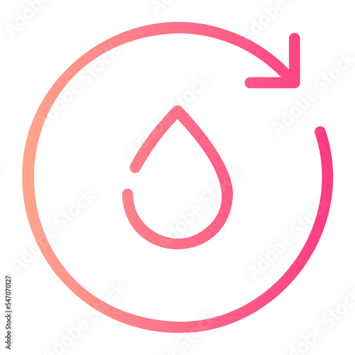 blood transfusion gradient icon