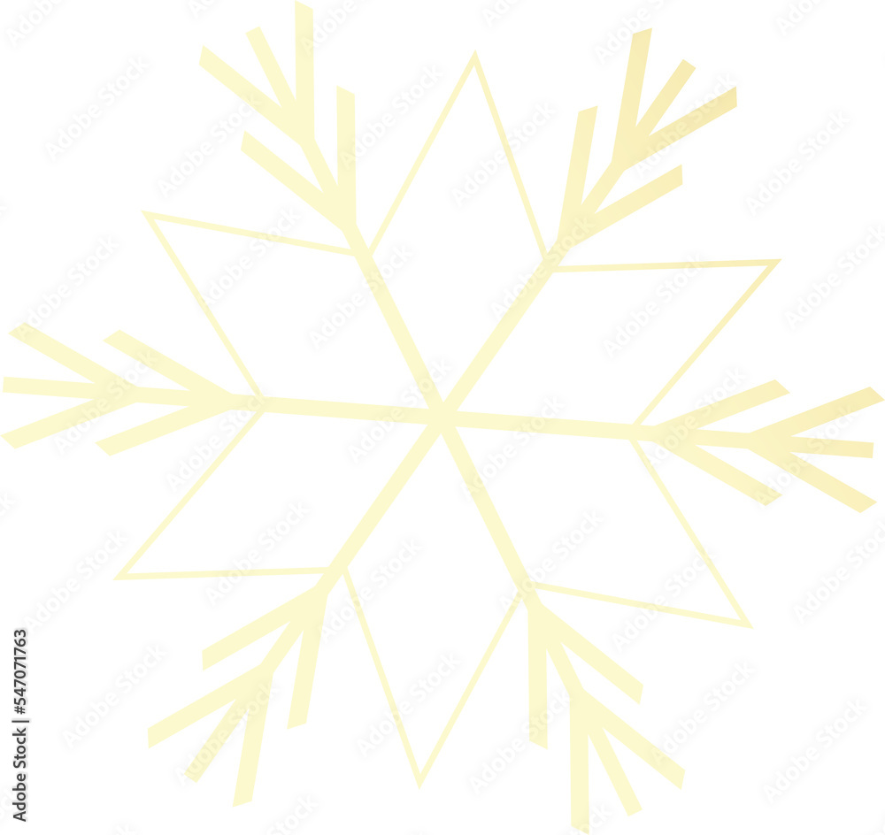 3D blurred gold snowflake 3D blurred gold snowflake