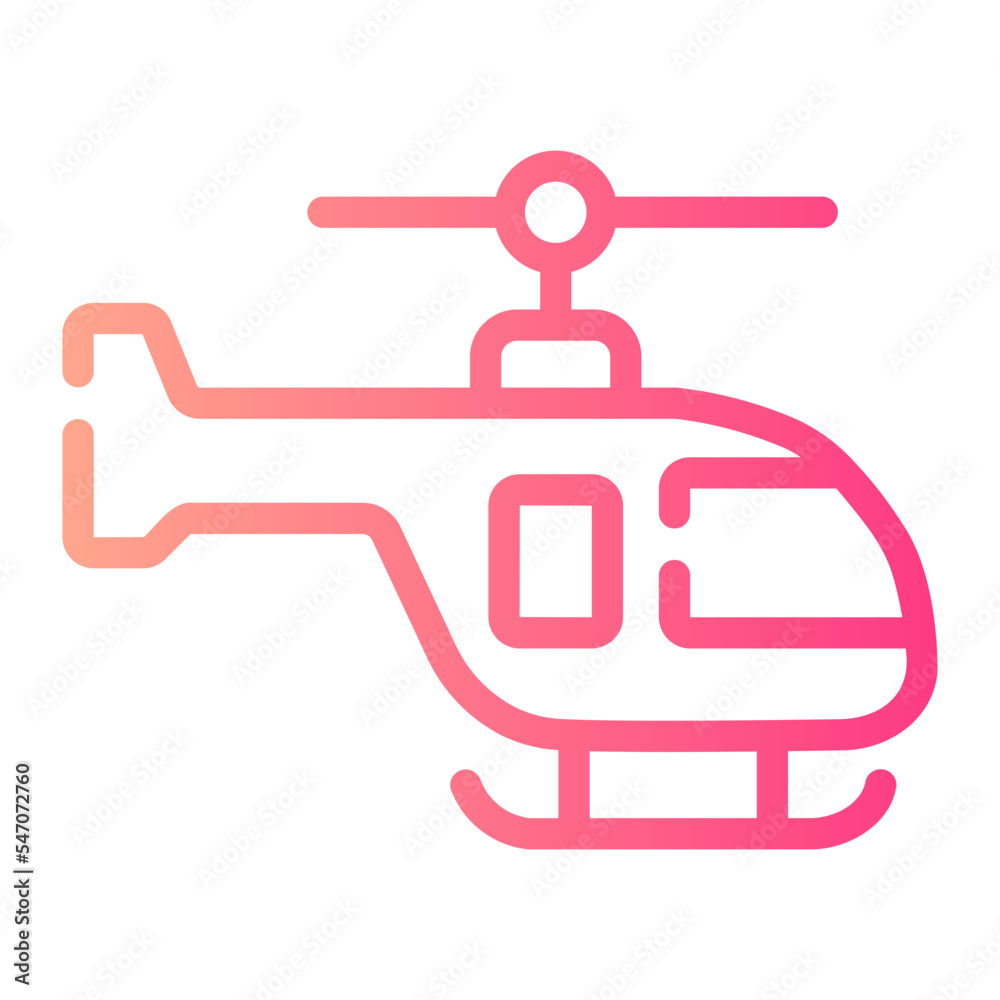 helicopter gradient icon