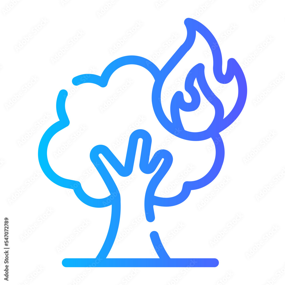 wildfire gradient icon wildfire gradient icon