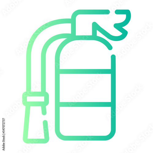 fire extinguisher gradient icon