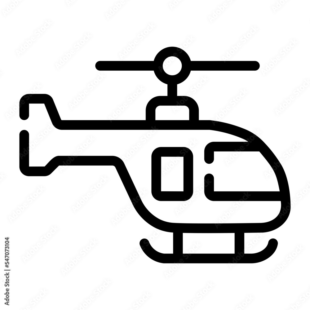 helicopter line icon helicopter line icon