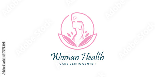 Woman health logo design idea