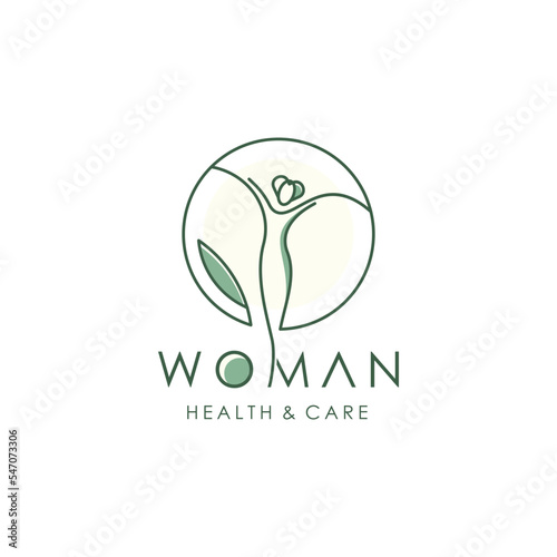 Woman health logo design idea