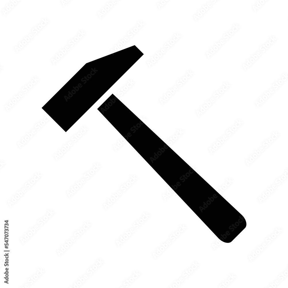 hammer icon vector design template in white background hammer icon vector design template in white background