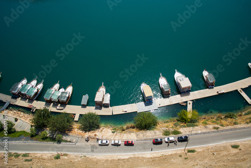 from top of wherry which parking in river, sea or lake near carriageway or way Rumkale 