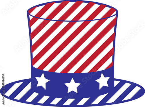 Happy independence day line icons United States of America, 4 th of July, 