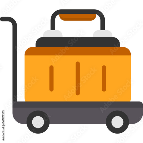 Luggage Cart Icon