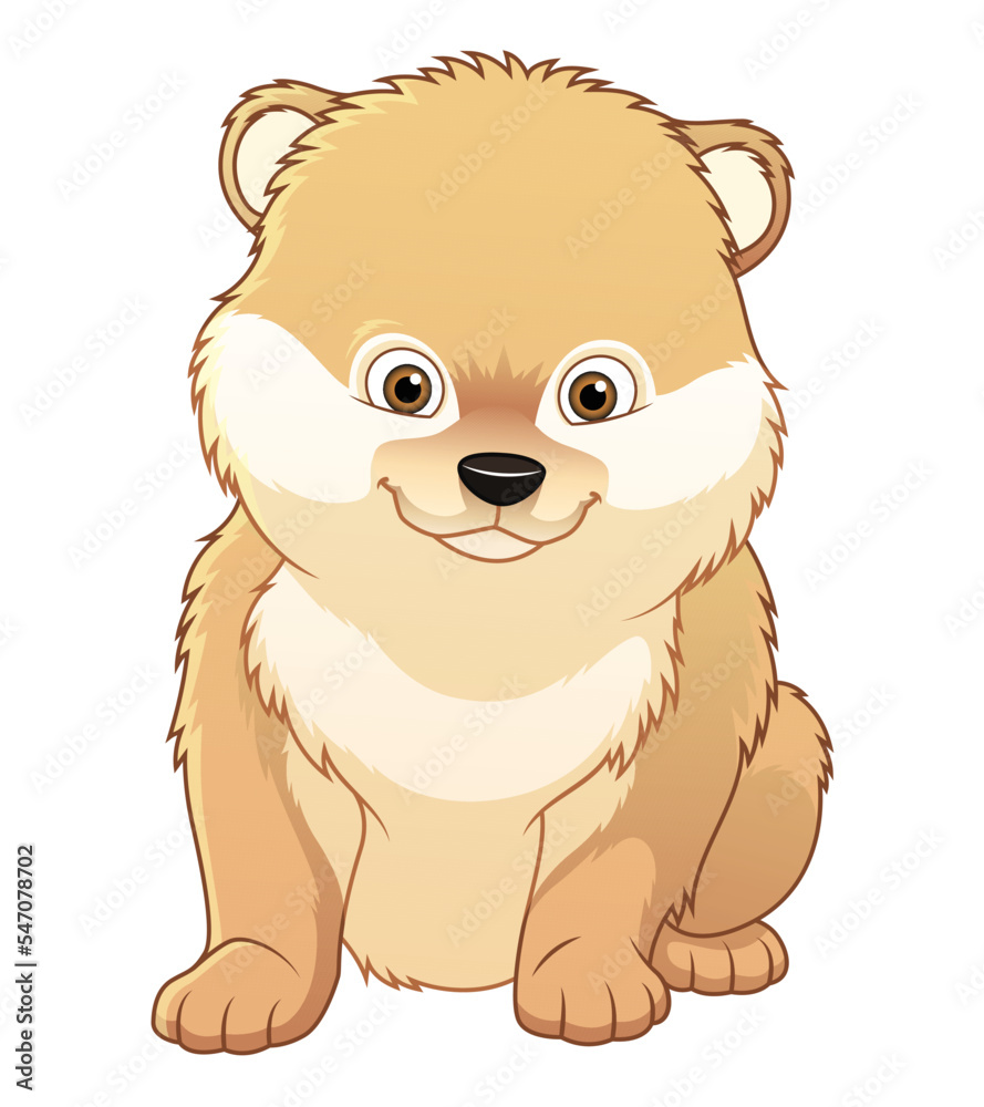Little Pomeranian Dog Cartoon Animal Illustration Little Pomeranian Dog Cartoon Animal Illustration