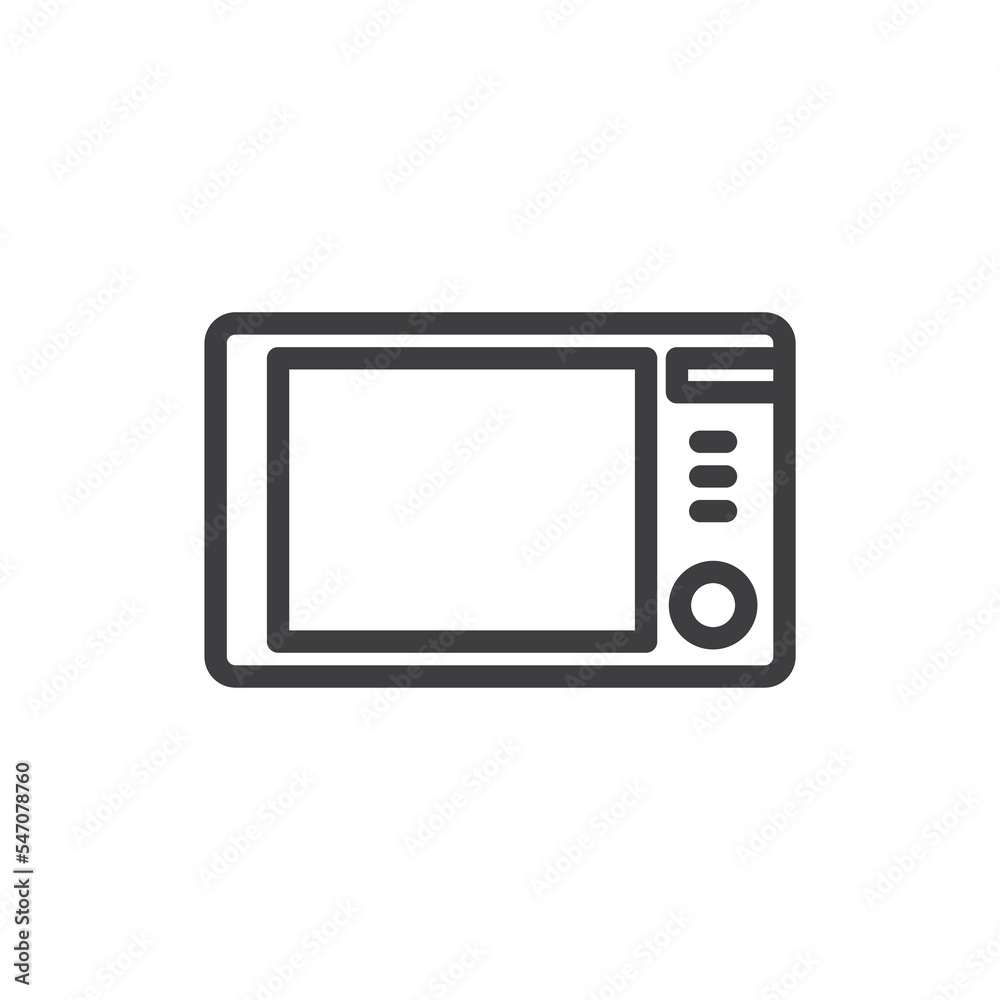 Microwave Isolated Vector Icon Microwave Isolated Vector Icon