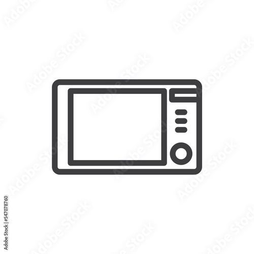 Microwave Isolated Vector Icon