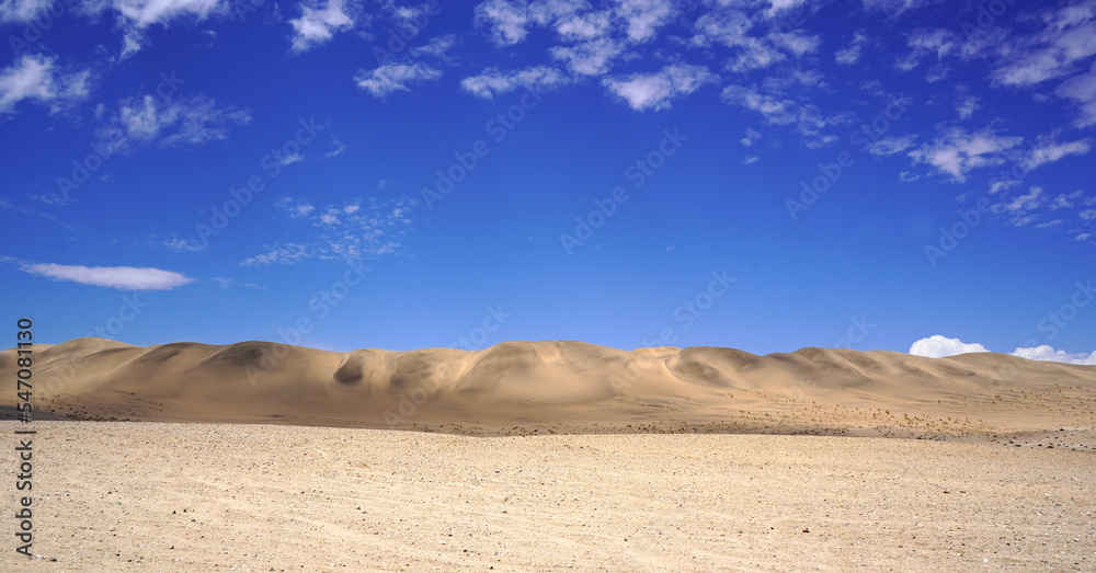 Desert with sand dunes, Namib desert in Namibia Desert with sand dunes, Namib desert in Namibia
