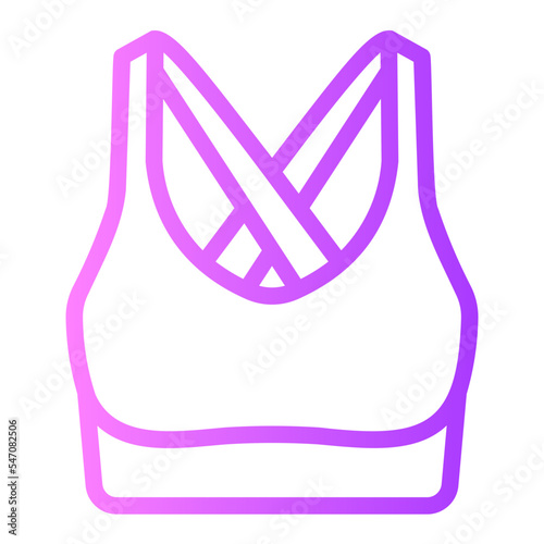 sport bra gradient icon