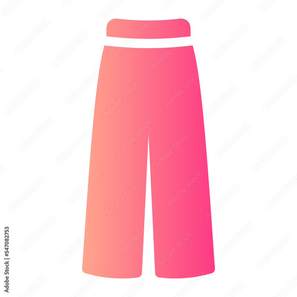trousers gradient icon
