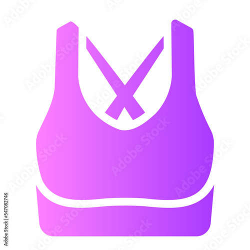 sport bra gradient icon