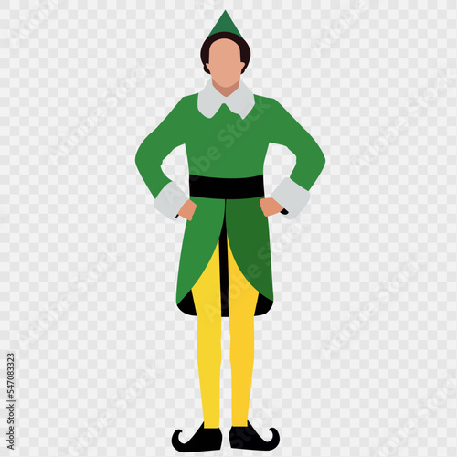 buddy  elf in men is a simple clip art vector illustration