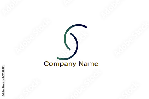 S letter abstract design. Vector concept of company, web, digital