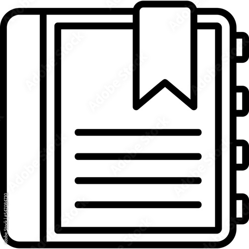 Obraz na płótnie Bookmark Icon w salonie