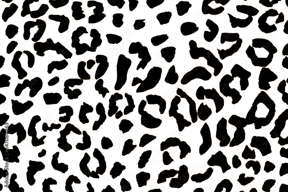 Black and White leopard skin pattern for background Black and White leopard skin pattern for background