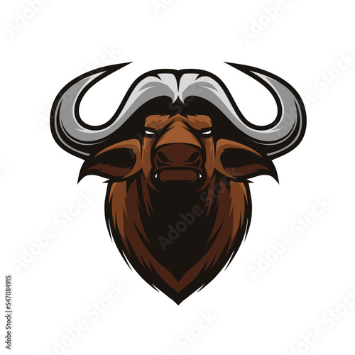 buffalo head vector