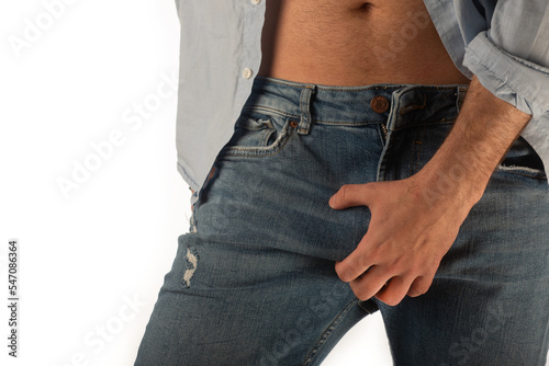 Lgbtq male in a studio