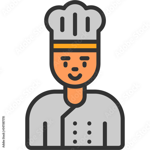 Obraz na płótnie Chef Icon w salonie