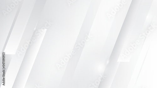 Abstract white panoramic background made of triangles - Vector © Petruk