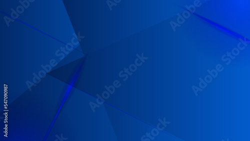 Abstract blue flyer background made of triangles - Vector