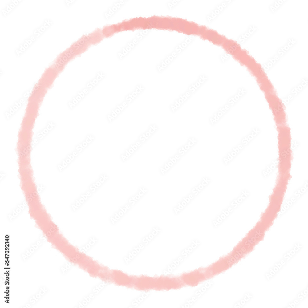 Watercolor Brush Circle Outline Watercolor Brush Circle Outline