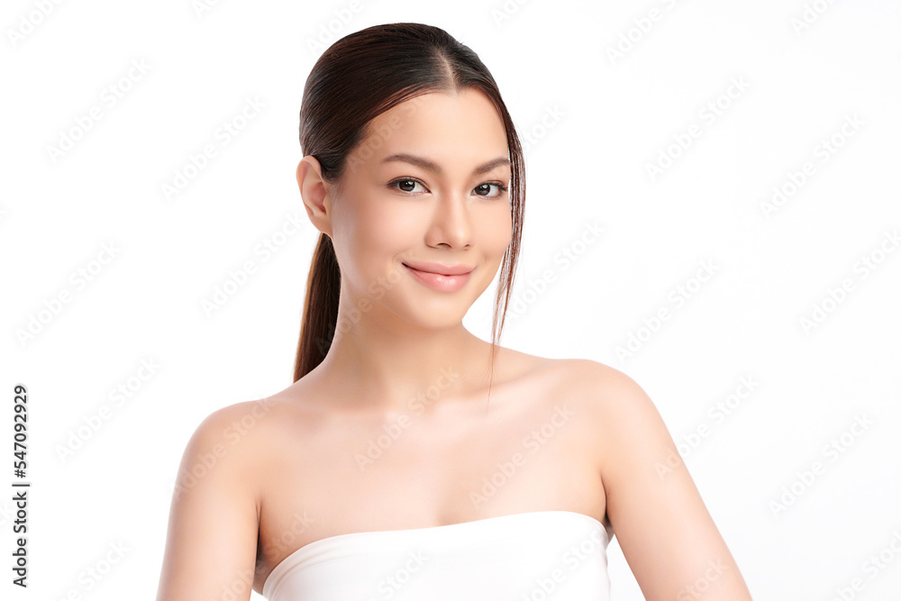 Beautiful young asian woman with clean fresh skin on white background, Face care, Facial treatment, Cosmetology, beauty and spa, Asian women portrait. Beautiful young asian woman with clean fresh skin on white background, Face care, Facial treatment, Cosmetology, beauty and spa, Asian women portrait.