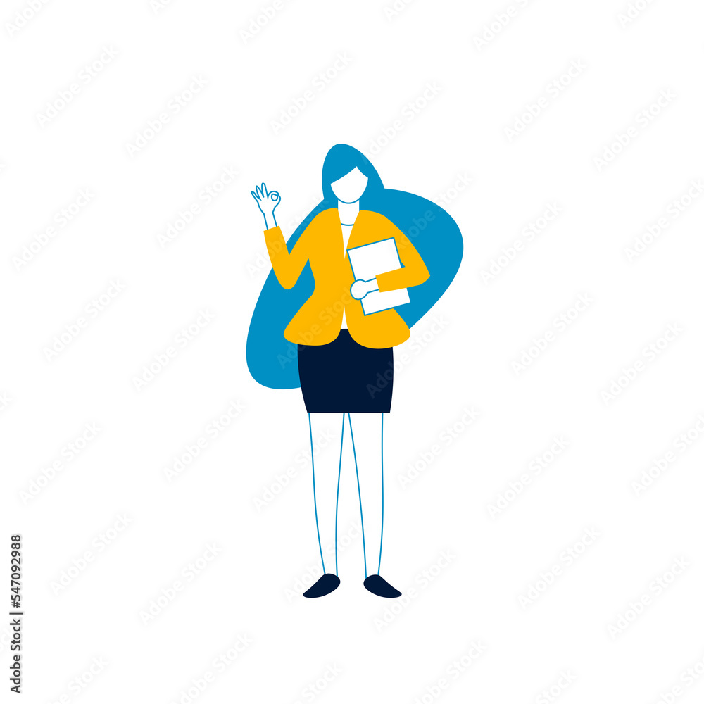businesswoman in yellow suit businesswoman in yellow suit