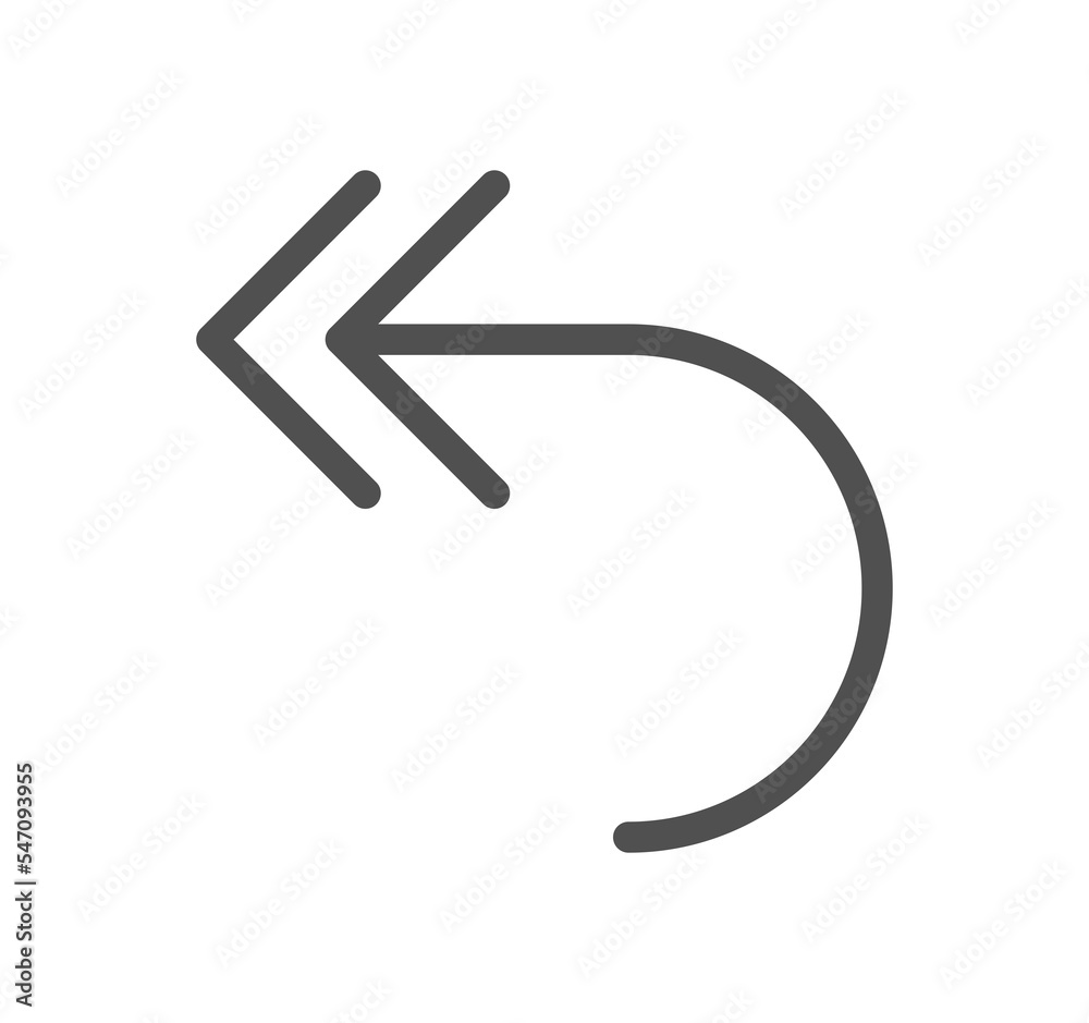 Arrow icon outline and linear symbol.
Arrow icon outline and linear symbol.