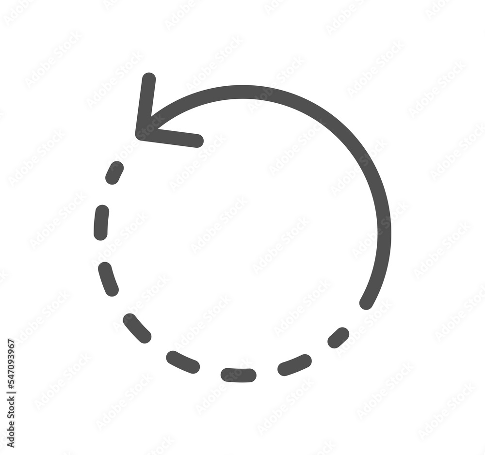 Arrow icon outline and linear symbol.
Arrow icon outline and linear symbol.