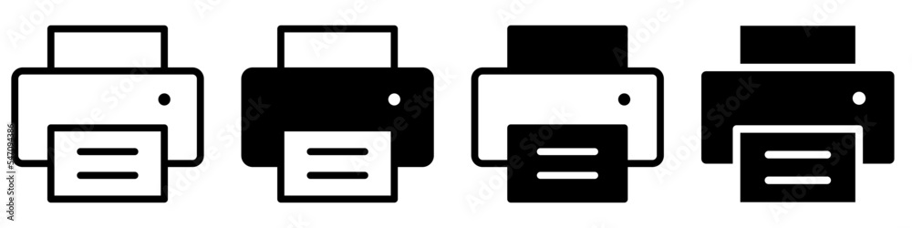 Printer icon vector set. copy machine illustration sign collection. copy symbol. Printer icon vector set. copy machine illustration sign collection. copy symbol.