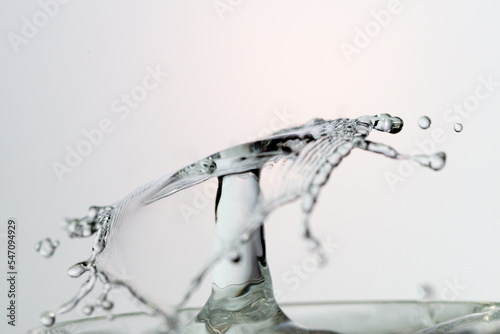 Water Drop Splash with Ripples on water surface