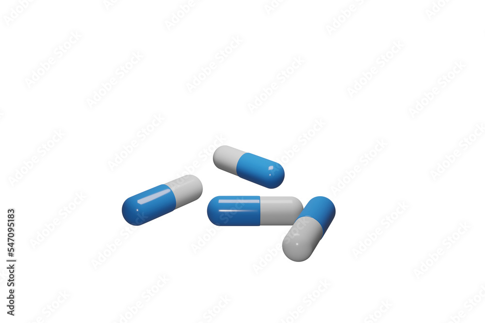 Medicine capsules drug 3d rendering Medicine capsules drug 3d rendering