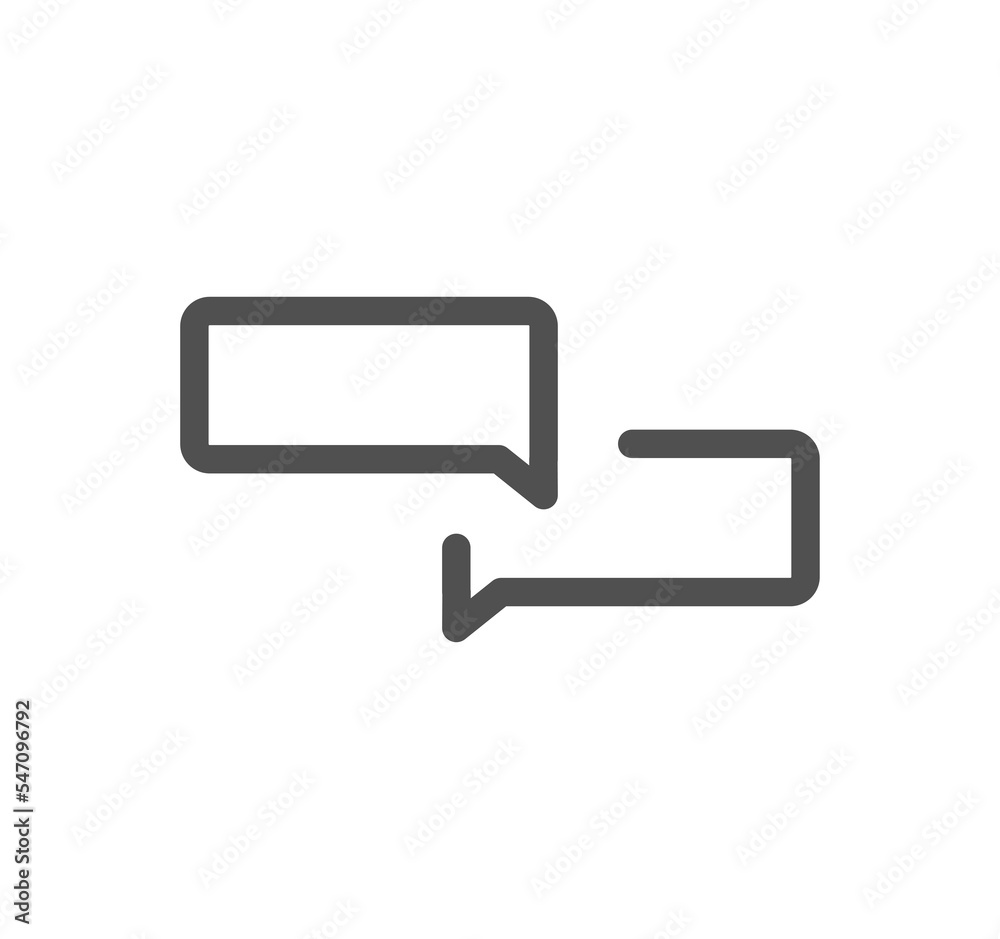 Message icon outline and linear symbol.
Message icon outline and linear symbol.
