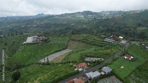 Bali, Indonesia - November 12, 2022: The Scenery of Munduk area at North Bali photo