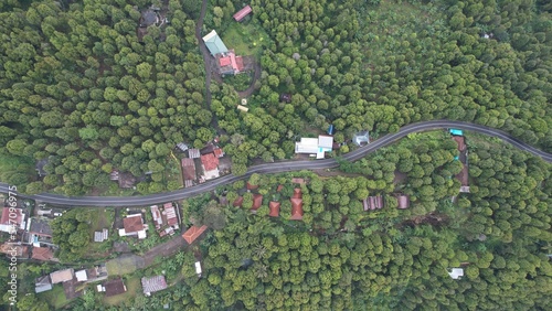 Bali, Indonesia - November 12, 2022: The Scenery of Munduk area at North Bali photo