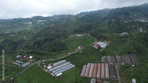 Bali, Indonesia - November 12, 2022: The Scenery of Munduk area at North Bali photo