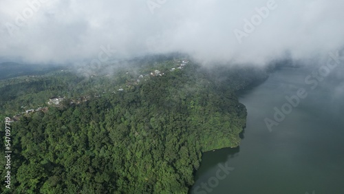 Bali, Indonesia - November 12, 2022: The Scenery of Munduk area at North Bali