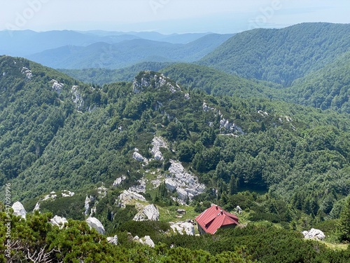 The Josip Schlosser Klekovski mountain hut in the Risnjak National Park - Croatia (Planinarski dom Josip Schlosser Klekovski ili Schlosserov dom u nacionalnom parku Risnjak, Crni Lug - Gorski kotar) photo