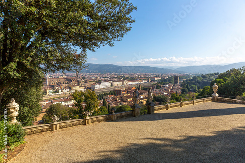 Obraz na płótnie View of Florence from the Bardini garden w salonie