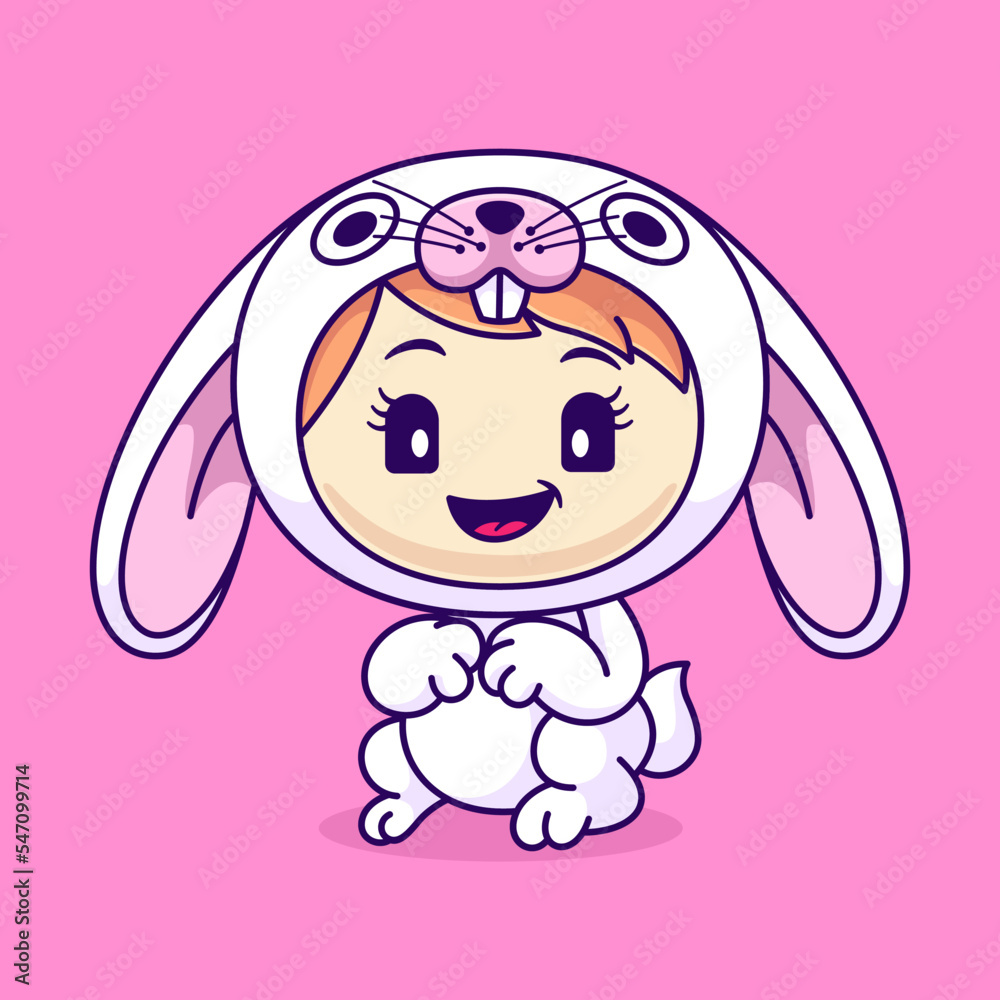 cute kid wearing bunny costume cute kid wearing bunny costume