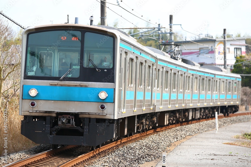 Fototapeta premium 通勤電車 205系奈良線