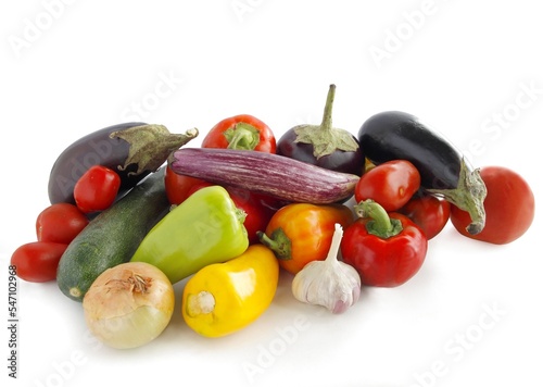 various multicolor vegetables for prepare salads or cooking vegetarian meals