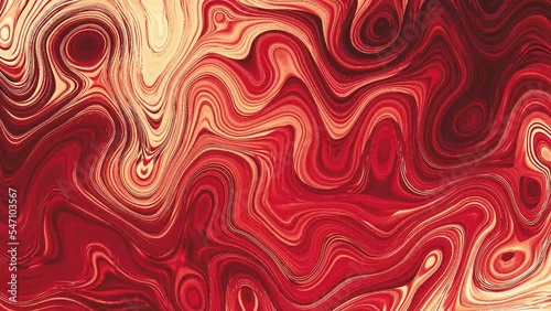 abstract swirl colorful 4k video seamless display background pattern with paint abstract orange background waves